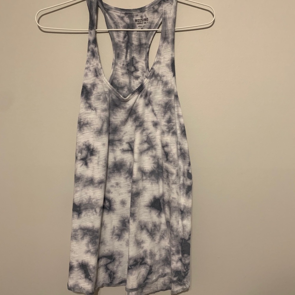 Grey and White Mossimo tank top